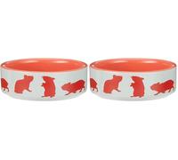 Trixie TX-60731 Ceramic Bowl for Hamsters, Assorted colours, 80 ml, 8 cm (Pack of 2)