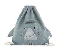 Trixie Unisex Kid's Drawstring Bag Mr. Shark, Grey, One Size