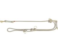 TRIXIE V-Leash soft rope - adjustable dog lead with triple-length settings, durable woven rope design, strong trigger hook, m-l size, grey - 1984119