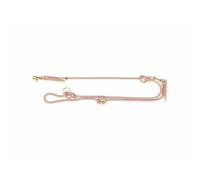 TRIXIE V-Leine Soft Rope, L-XL, 13 m/6 mm, Pink, Adjustable Dog Lead for Large Dogs, Made of Woven Rope, 3-Way Adjustable Length, 1985307