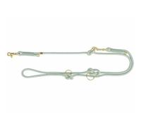 TRIXIE V-Leine Soft Rope, L-XL, 2 m/6 mm, Sage, Adjustable Dog Lead for Large Dogs, Made of Woven Rope, 3-Way Adjustable Length, 1985316