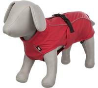 TRIXIE Vimy raincoat for dogs, red, size S - belly circumference: 34-53 cm - dog raincoat with reflective elements for greater visibility in the dark - comfortable and adjustable - 680222