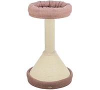 TRIXIE Viviana 44476 Cat Scratching Post Round 80 cm in Dusky Pink - Multi-Tier Cat Tree with Many Scratching and Play Options as well as Retreats - Cosy and Stable