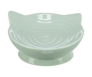 Trixie Viviana Elevated Ceramic Cat Bowl Sage - 0.5 Litre/14cm