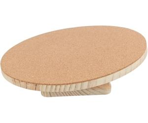 TRIXIE walking plate, degus/large hamsters, wood/cork, ø 30 cm