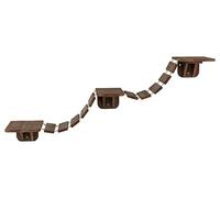 Trixie Wall Mount Cat Bridge, Three Platforms Linked by Bridge, Brown