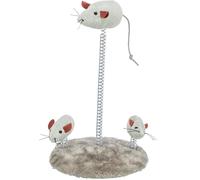 Trixie Cat Toy Mouse Family on Spiral Springs - 15x22cm