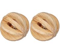 Trixie Wood Slat Ball with Bell, 6 cm (Pack of 2)