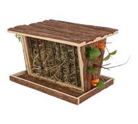 Trixie Wooden Free Standing Hay Manger Rabbit Guinea Pig Feeder 40x22x30cm