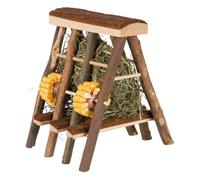 Trixie Wooden Hay Manger Marigold Maize Rabbit Small Animal Feeder 17x20x17cm