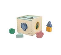 Trixie Wooden Shape Sorter - FSC Certified Wood Educational Toy with Adorable Animal Designs - Shape Sorting Fun for Toddlers and Preschoolers - 18m+