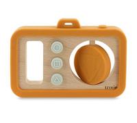 Trixie Wooden & Silicone Baby Camera - Mr. Fox | Sensory Activity Toy for Babies & Toddlers | Safe & Durable | Imaginative Play