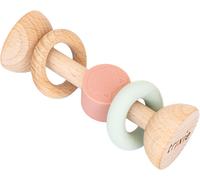 Trixie Wooden & Silicone Rattle - Mrs. Cat | Baby Sensory Toy & Teether | Safe
