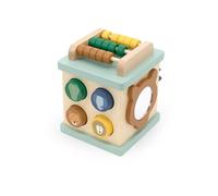 Trixie Wooden Small Activity Cube | Educational Toy for Babies & Toddlers | Fine Motor Skills & Sensory Play | Durable & Eco-Friendly | Multi-Activity Learning Toy