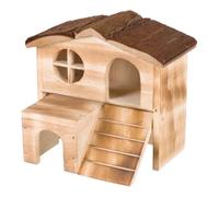 Trixie Wooden Small Animal Hideout Shelter House Mouse Hamster 18 x 16 x 12cm