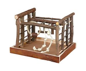 Trixie Wooden Small Parrot Playground Parakeet Cockatiel Play Stand Wood Cage