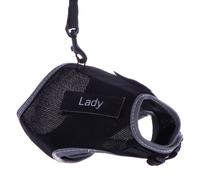 Trixie Softgeschirr mit Leine, Katze, XL, 36-54 cm, 1,20 m, schwarz
