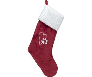 Trixie Xmas Christmas Stocking Plush Red/White