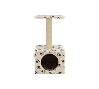 Trixie Zamora Scratching Post, with Paw Prints, 61 cm, Beige