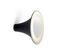 Trizo 21 Sirens Wall Lamp Black + Mat White Glass + Mirror Small