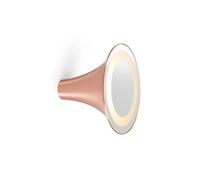 Trizo 21 Sirens Wall Lamp Copper + Mat White Glass + Mirror Small