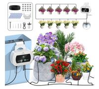 TRJZWA Irrigation System Kit of Indoor USB, Drip Irrigation System Adapted to Type-C Power Supply,Automatic Watering System Garden Irrigation System with 300 Timed Watering Programmes and 10 Drip Tips