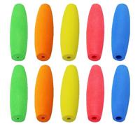 TRKETK 10 Pcs Crochet Hook Grips, Soft Removable Knitting Needle Handle Grip Multi-Size Handle Attachment Comfortable Removable Cushions EVA Ergonomic Crochet Hooks for Seamless Crafting