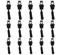 TRKETK 15 Pcs Zipper Repair Kit Zipper Puller Replacement Removable Zip Puller 3 Sizes Instant Zip Fixer Tools for The Elderly and Various Clothing Jeans Backpack Bagages Valises (Black)