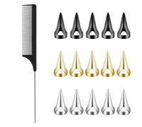 TRKETK 16 Pcs Braiding Finger Tool Reusable Braiding Rings Parting Ring Hair Braid Aid For Hair Parting Tool for Women Braids Quickly to Knit and Create Various Hairstyles