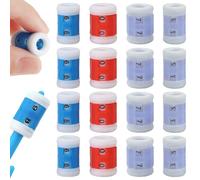 TRKETK 16 Pcs Knitting Accessories, Plastic Knitting Ring Counter Reusable Stitch Marker Row 2 Sizes Round Stitch Knit Counter Crochet Assistant Tools Combi Pack for DIY Craft Sewing Project