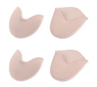 TRKETK 2 Pairs Ballet Shoes Toe Pads, Soft Ballet Dance Pointe Toe Protectors Pads Anti-Slip Toe Half Socks Toe Pouches Pads Knitted Fabric Toe Cap Cover Forefoot Wrap Dance Shoe Pads for Women, Girls