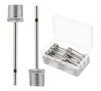 TRKETK 20 Pcs Ball Pump Needles, Stainless Steel Inflator Needle with Side Hole, Portable Inflatable Pump for Basketball, Soccer, Sports Balls