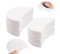 TRKETK 200 Pcs Eyeshadow Shields, Lint Free Eyeshadow Stencil Gel Pad Under Patches Prevent Makeup Residue for Eyelash Extensions Professional Makeup Patche Moon Shape Pads Protector Eyeliner Stencils