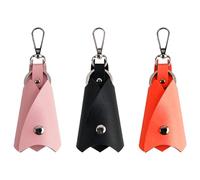 TRKETK 3 Pcs Leather Keyring Creative Key Holder Bat Keychain Bat Shaped Folding Expand Cute Large Capacity Car Key Case Car Key Case for Men Women Fashion Keychain Accessories(3 Colors)