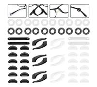 TRKETK 30 Pairs Silicone Glasses Retainers, Anti-Slip Glasses Ear Gripper Hook Glasses Temple Holder Protectors Eyewear Sleeve Retainer Eyeglass Nose Pads for Spectacle Sunglasses of Adults and Kids