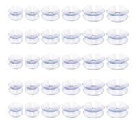 TRKETK 30 Pcs Double Sided Suction Cups Slip Proof Double Sided Sucker Pads Clear Plastic Suckers Pads Window Suckers for Home Decoration Outdoor Kitchen Window Glass Mirror Pads Table Top