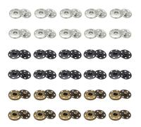 TRKETK 30 Pcs Snap Buttons Metal Press Studs Sew on Snap Fasteners Versatile Sewing Fasteners Buttons Brass Sew On Snap Fasteners for Purse Handbag Sewing Clothing DIY Craft Projects(3 Colors)