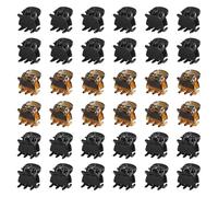 TRKETK 36 Pcs Hair Clips, Plastic Mini Claw Hair Clips Non-Slip Hair Catch Small Jaw Clips Hair Accessories for Girls and Women (Black and Brown)
