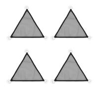 TRKETK 4 Pcs Bearded Dragon Hammock, Axolotl Tank Accessories Lizard Ammock 30 x 30 cm Triangle Geckos Hammocks Black Breathable Mesh for Lguanas, Anoles, Geckos, Snakes, Chameleon