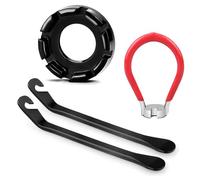 TRKETK 4 Pcs Bicycle Spoke Wrench Tool, Bicycle Wheel Spoke Truing Tool 10-15 Gauge Bike Spoke Wrench Kit Spoke Key Spanner 6 in 1 Bike Rim Correction Kit for Electric Cycling Wheel Tension