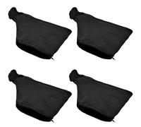 TRKETK 4 Pcs Black Planer Dust Bag, Adjustable Stand Dust Collector Bags with Zipper Lightweight Mitre Saw Dust Proof Mouse Sander Dust Bag for Aluminum Sawing Machine 255 Miter Saw Accessories