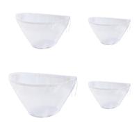 TRKETK 4 Pcs Filter Strainer Bags Cheese Cloths Bags Reusable Filter Cloth Cold Brew Bag Bowl-Shaped Nylon Nut Milk Bag for Cooking Yogurt Nut Milk Oat Milk Almond Cheese Food Straining