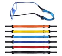 TRKETK 6 Pcs Adjustable Glasses Strap, Neck Lanyard Cord Eyewear Retainer Colorful Elastic Sunglasses Strap Non-Slip Sports Glasses Holder Universal Eyeglasses Strap for Kids and Adult