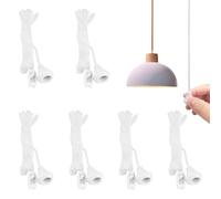 TRKETK 6 Pcs Replacement Cord Pull for Ceiling Switch, Nylon Pull Cord Light Switch Spare Cord Pull for Ceiling Switch 1.5m Light Pull Cord String with Connector Bathroom Ceiling Light Pull Cords