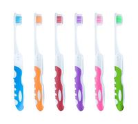 TRKETK 6 Pcs Travel Toothbrush, Portable Soft Bristle, Foldable, Multicolor, Adult