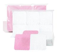 TRKETK 600 Pcs Lint Free Wipes for Nails, Nail Wipe Pads Absorbent Remover Wipes Meltblown Lint Free Wipes Polish Pads UV Gel Absorbent Remover Wipes for DIY Nail Art (Pink, White)