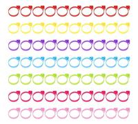 TRKETK 70 Pcs Piping Bag Clips Cake Decorating Icing Bag Ring Reusable Silicone Sealing Ties Clips Easy to Use Sealing Tool for Cookies Cupcakes Pastry Desserts Baking Supplies (7 Colors)