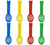 TRKETK 8 Pcs Hamster Litter Scoops Bathing Pet Sand Scoop Mini Shovel Durable Plastic Pet Shovels Small Animal Litter Sand Sifter Cleaning Scooper Tools for Cleaning Animals Toilets Cages(4 Colors)