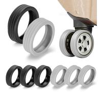 TRKETK 8 Pcs Luggage Wheel Covers, Silicone Luggage Wheel Protector Covers Luggage Compartment Spinner Wheel Covers Suitcase Wheel Covers Anti-Noise Wheel Covers Portable Luggage Wheel Covers