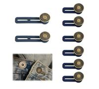TRKETK 8 Pcs Pants Waist Extender Adjustable Extended Button Jeans Waist Button Extender Button Extender for Trousers Elastic Collar Extenders for Jeans Skirts for Jeans Trousers Women Men